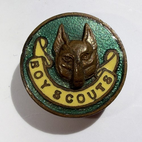 Vintage boy scouts wolf - boy,
